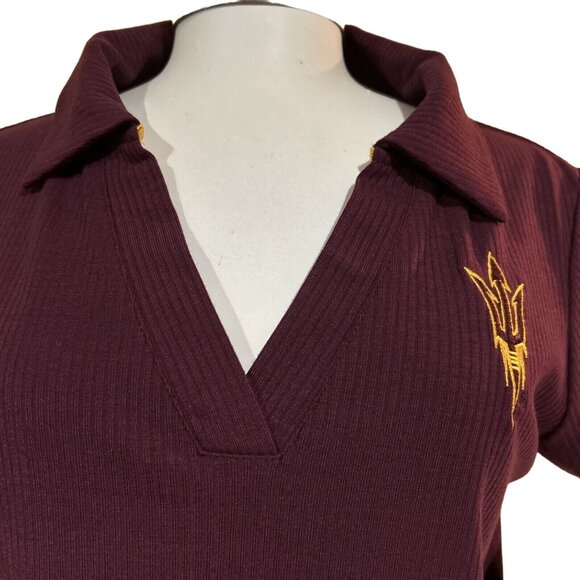 Colosseum NCAA Sun Devils Women’s Polo Shirt Medium New - Picture 5 of 7
